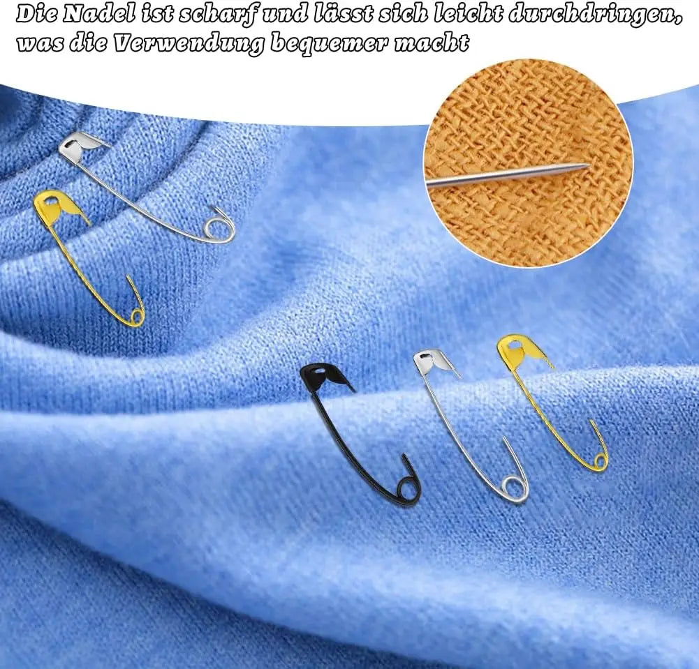 50/100Pcs Safety Pins Rust Resistant Silver Durable Safety Pins For DIY Crafts Sewing Accessories