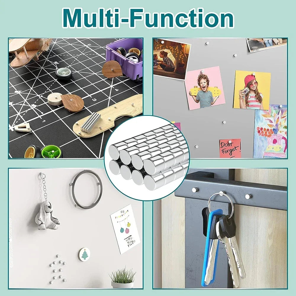 40/200pcs 3x3mm Fridge Magnets for Crafting