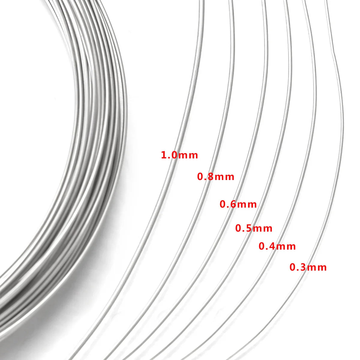 10m/roll Stainless Steel Solid Wire for DIY Beading Wire Necklace Bracelet Earring Jewelry Making