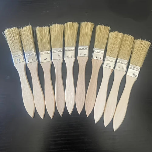 10 pig mane brushes, suitable for art, handicrafts, plastering, painting, glue application