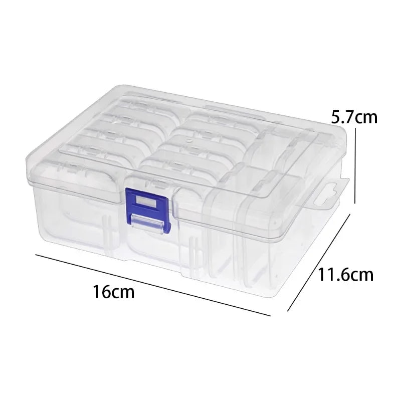 30/14x Clear Rhinestone Organizer Art Accessories Containers Art Craft Bead Jewelry