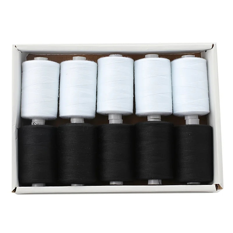 Sewing Thread - 10 Polyester Threads for Hand Stitching, Quilting & Sewing Machine