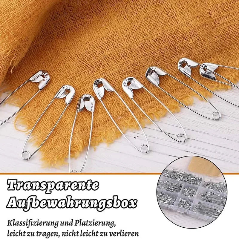 50/100Pcs Safety Pins Rust Resistant Silver Durable Safety Pins For DIY Crafts Sewing Accessories