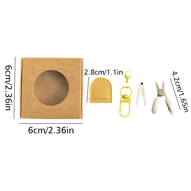 Metal Portable Sewing Small Scissor With Protective Cover Mini DIY Sewing Supply