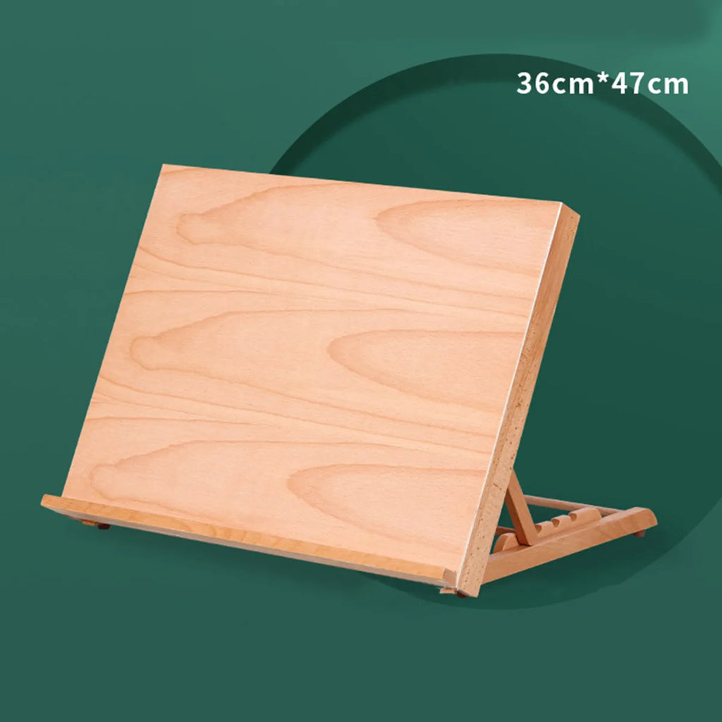 Foldable Wooden Sketch board Holder for Desktop Painting and Multi-Function Drawing Board