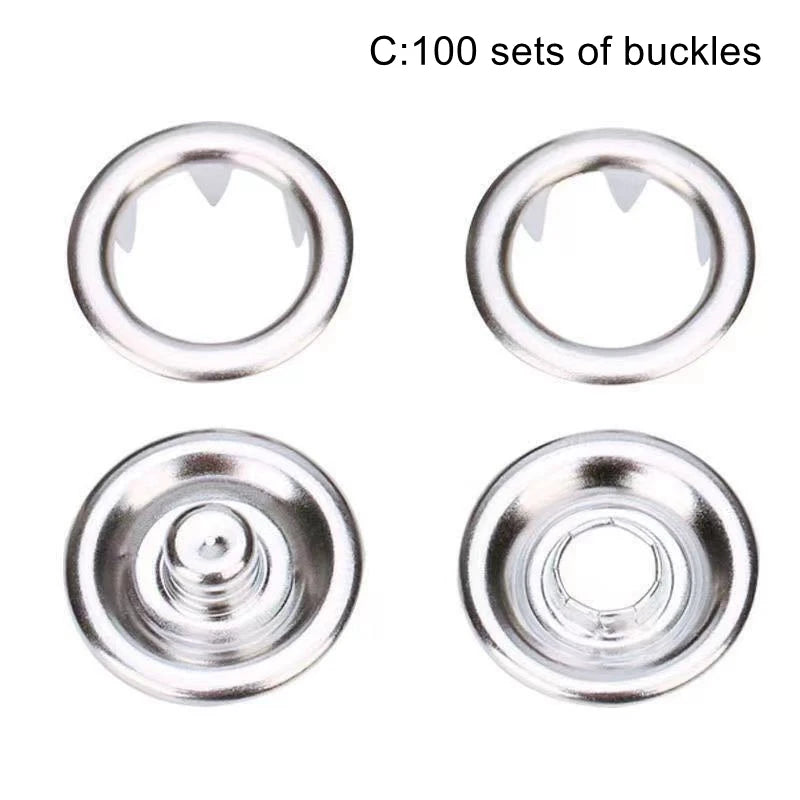 Snaps Buttons Pliers Set Kit Tool Sewing Buttons Press Studs Snap