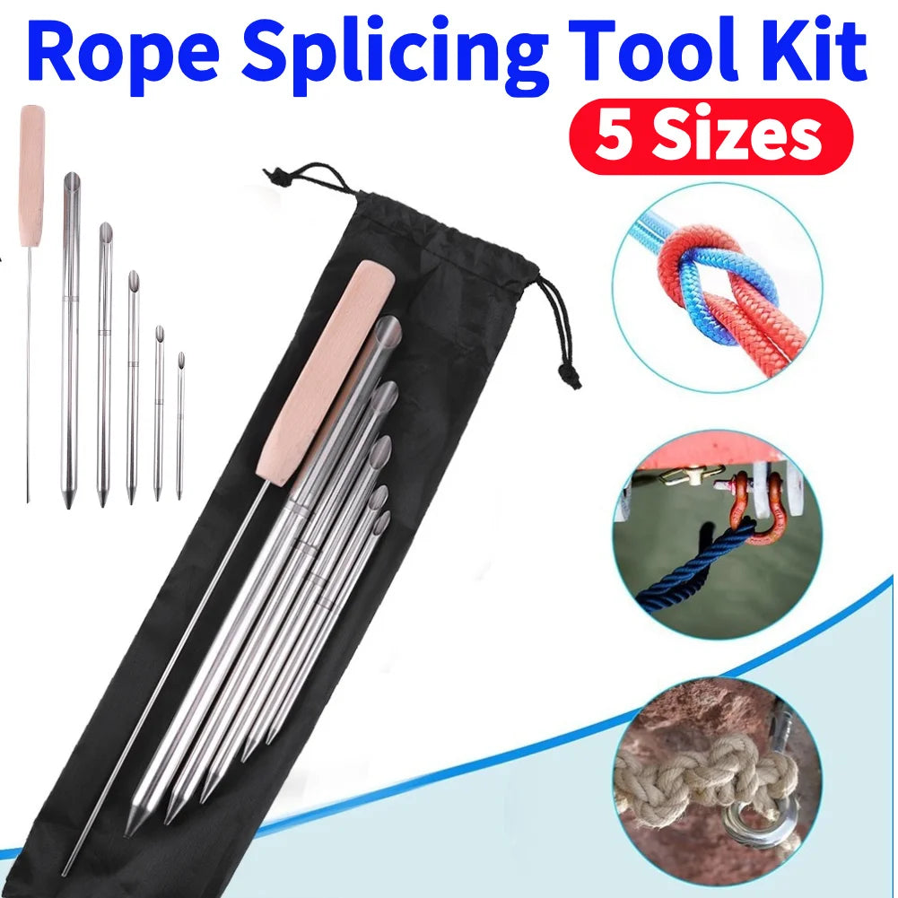 Stainless Steel Paracord Braid Needle Set Perfect for Leather and Paracord Work