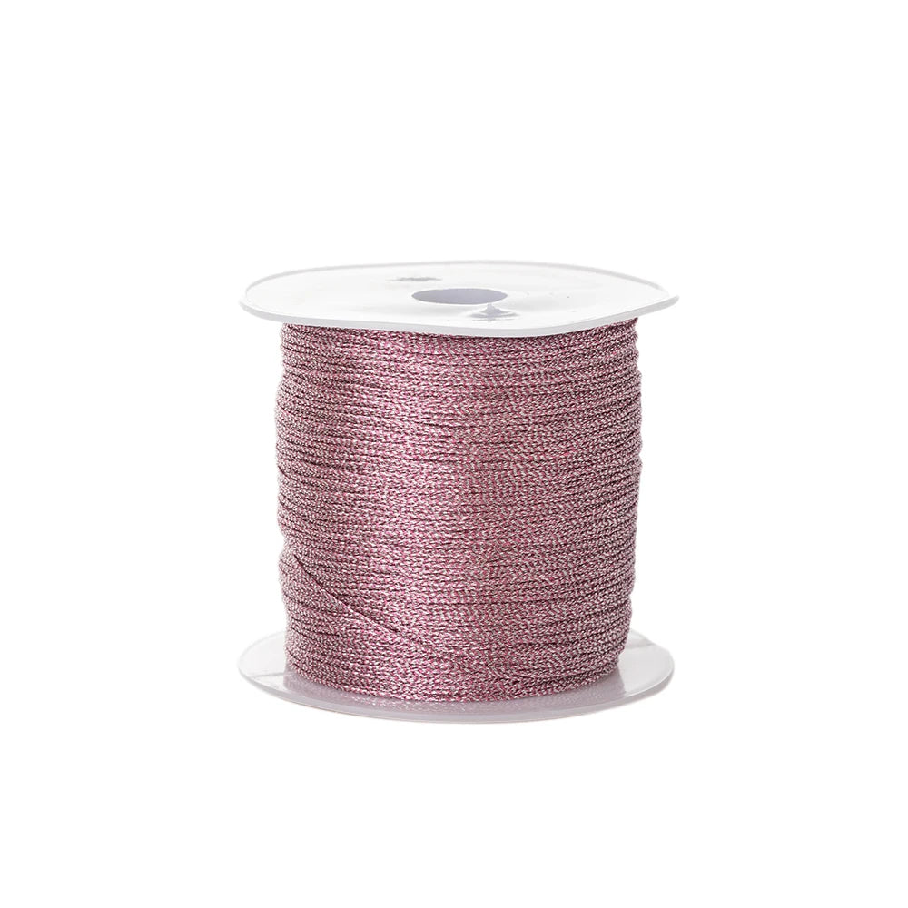 0.2mm/100m Nylon Rose Gold Silver Beading Thread for DIY Making Bracelet Necklace Macrame Craft Accessories