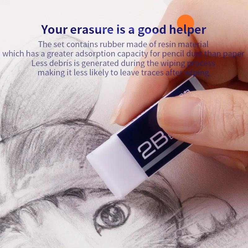 Mechanical Pencil Set 2B 0.5mm, Precision Writing Tool with Refillable Leads