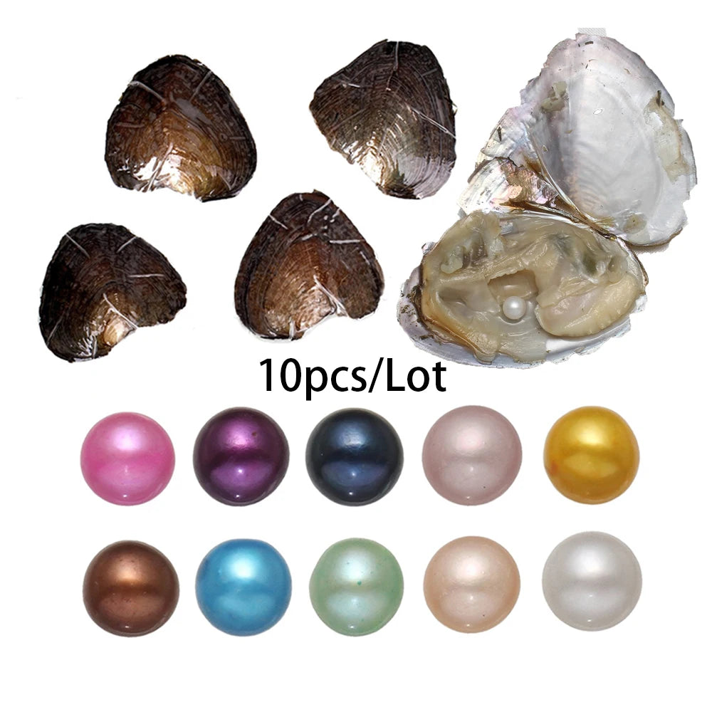Single Pearl Vacuum-pack Oyster Beautiful Nature Gifts 10PCs/Lot