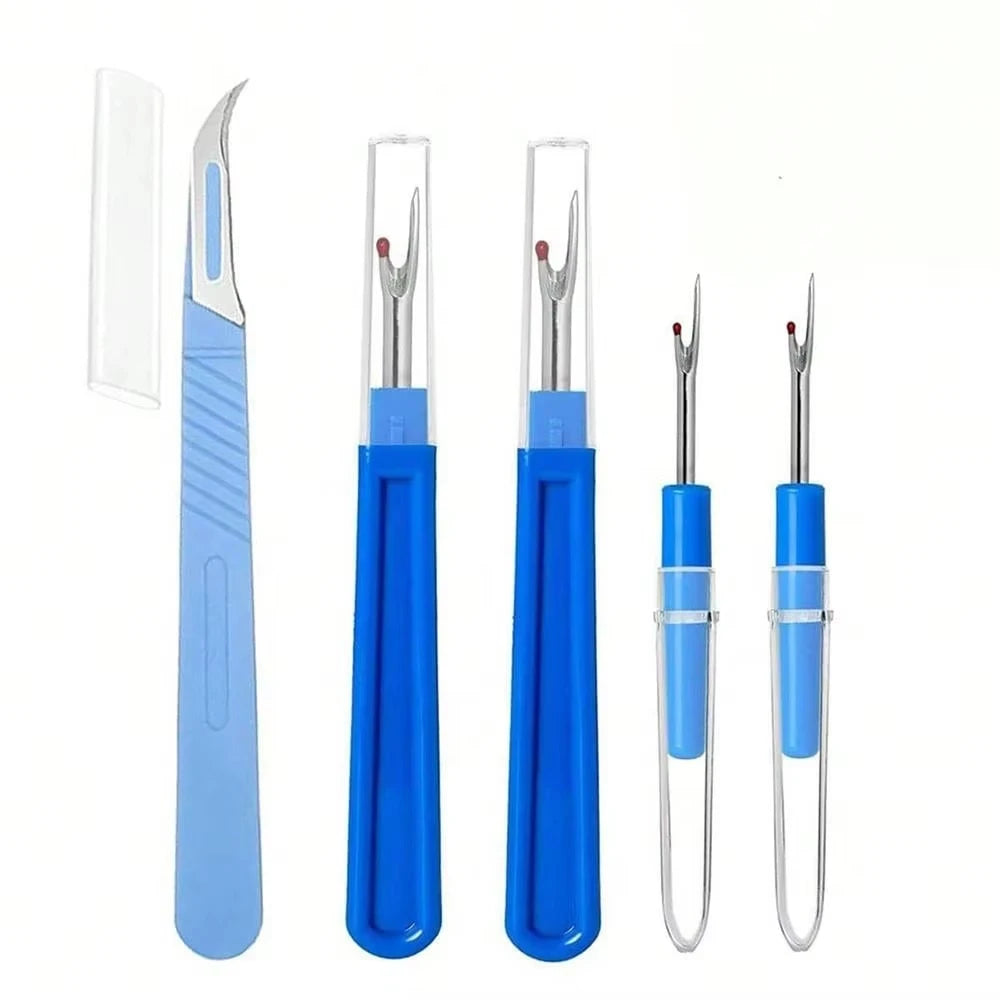 5PCS Sewing Seam Ripper Kit Blue Thread Remover for Sewing Crafting Needlework Embroidery Tool