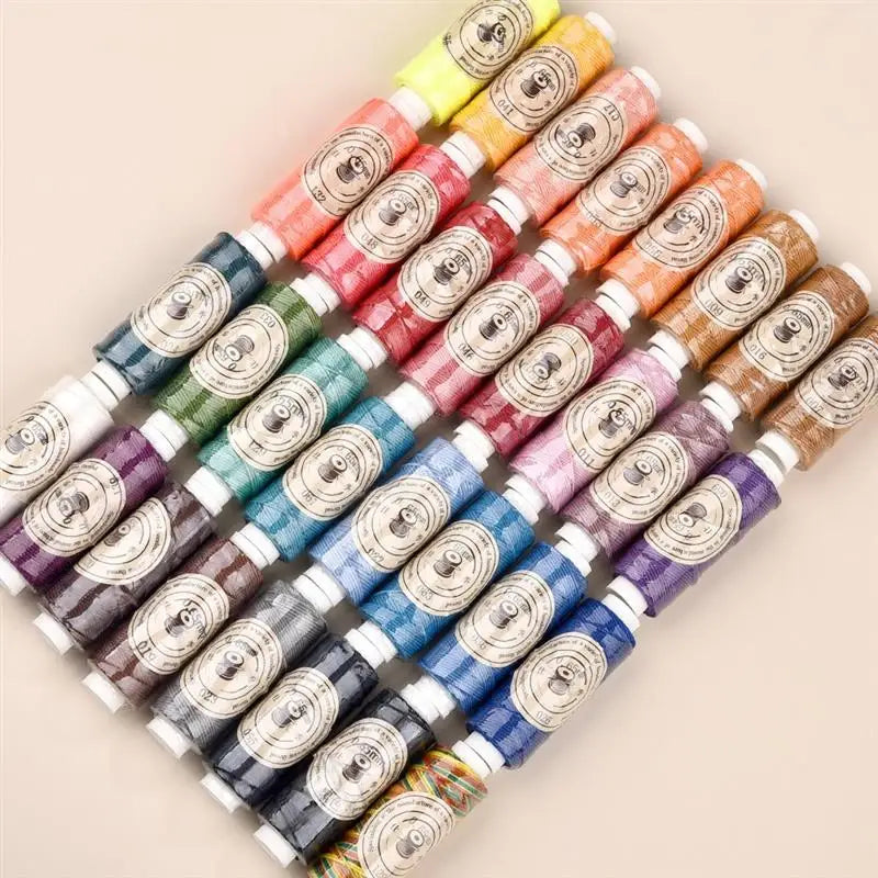 0.65mm Leather Waxed Cord For DIY Hand Stitching Thread 25 Meters Round Waxed Sewing Line