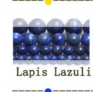 Round Flame Stone Beads Sodalite Loose Spacer Beads for Jewelry Making DIY Bracelets Necklace