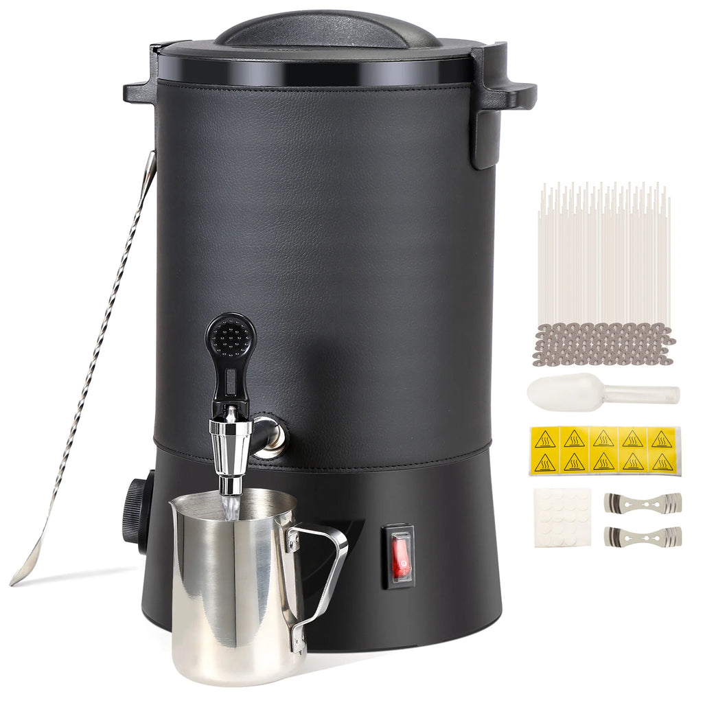 SucceBuy 6.5L Wax Melter for Candle Making, Easy Pour Spout, 9-Level Temperature Control