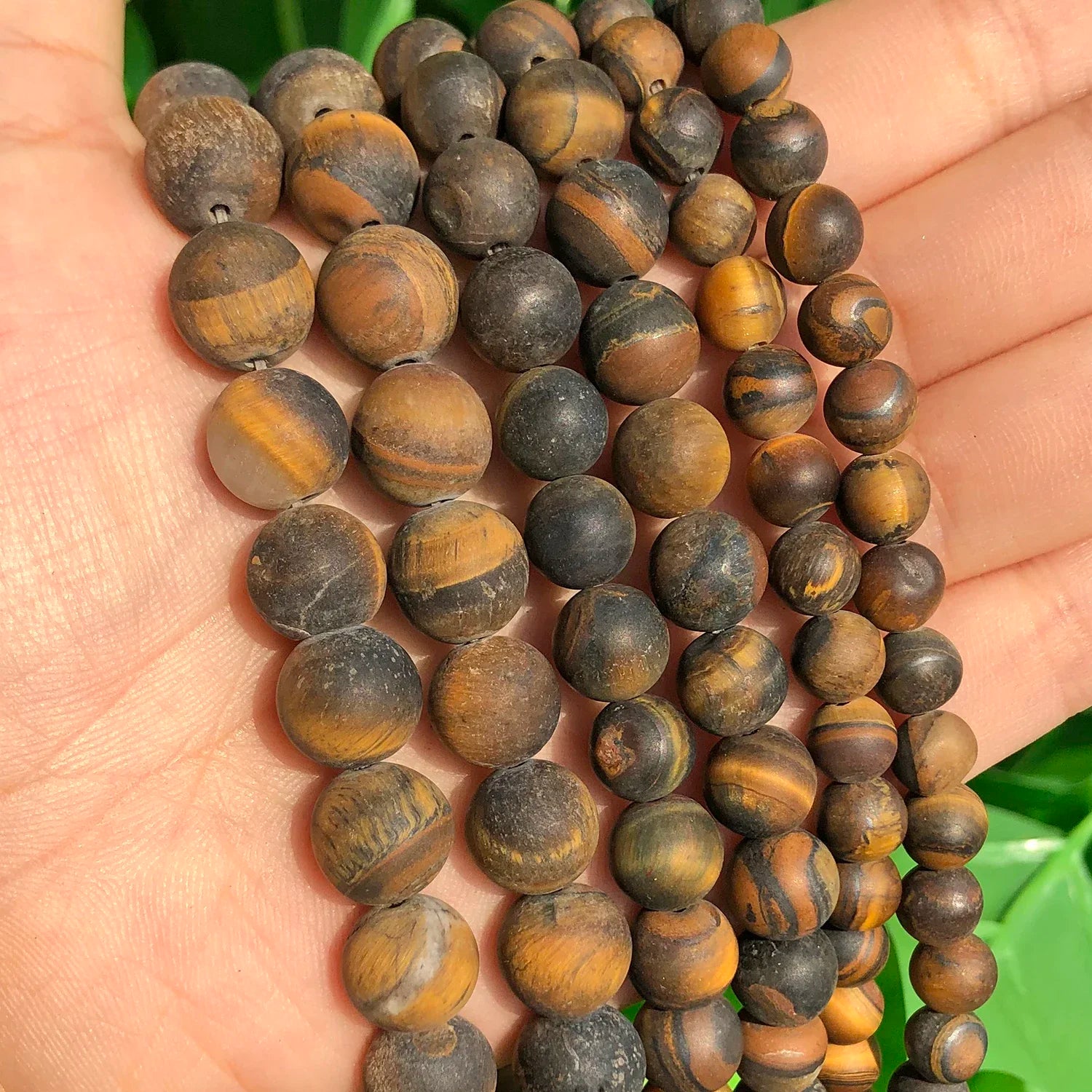 Round Flame Stone Beads Sodalite Loose Spacer Beads for Jewelry Making DIY Bracelets Necklace
