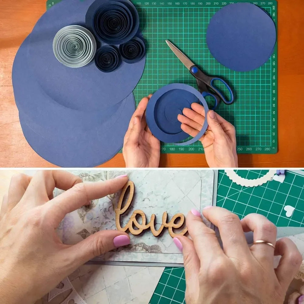 Durable A3 / A4 / A5 Multifunctional Cutting Mat DIY Handicraft Art High Elasticity Toughness