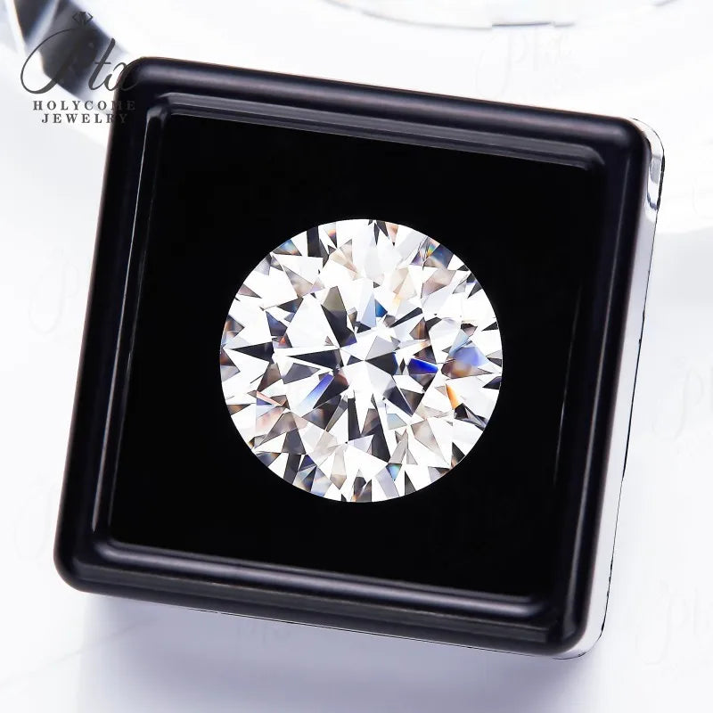 0.1-10ct D White Round Cut Moissanite Beads Cut Loose Stones For Fine Jewelry Making Custom Bracelet Necklace Design