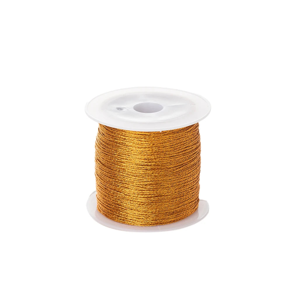 0.2mm/100m Nylon Rose Gold Silver Beading Thread for DIY Making Bracelet Necklace Macrame Craft Accessories