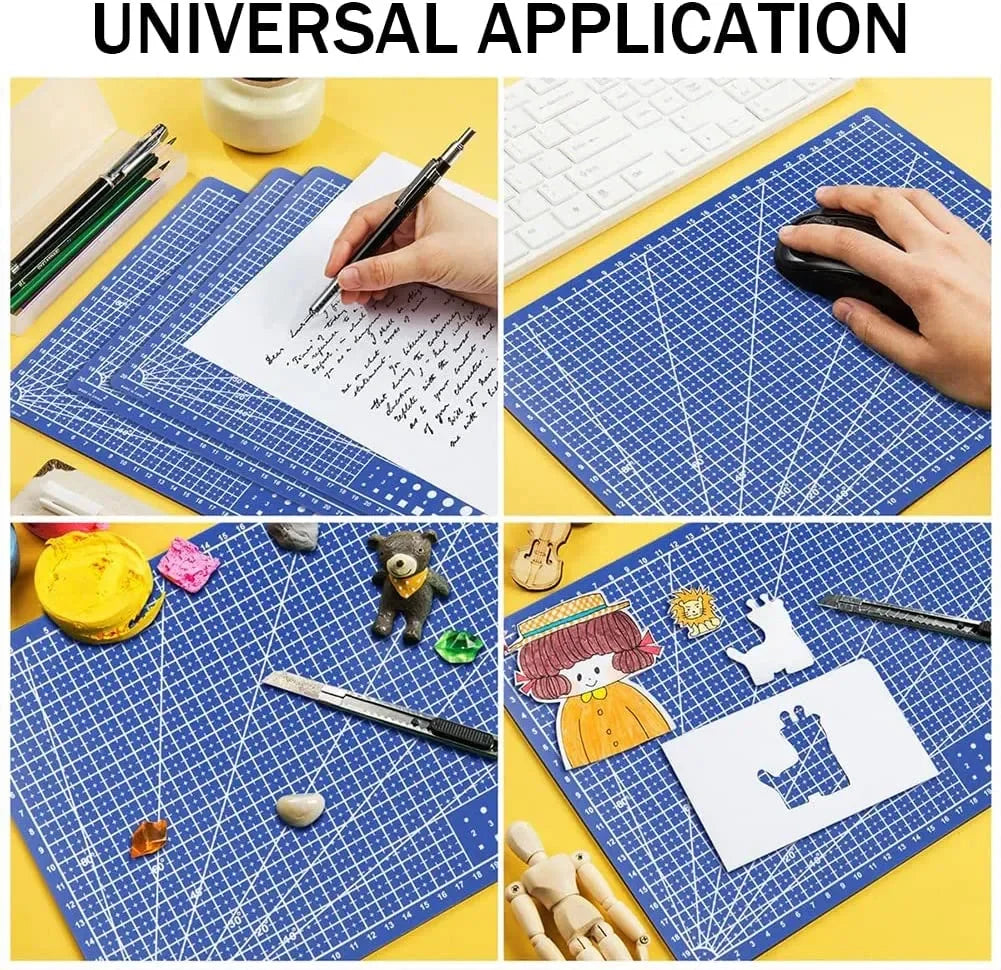Durable A3 / A4 / A5 Multifunctional Cutting Mat DIY Handicraft Art High Elasticity Toughness