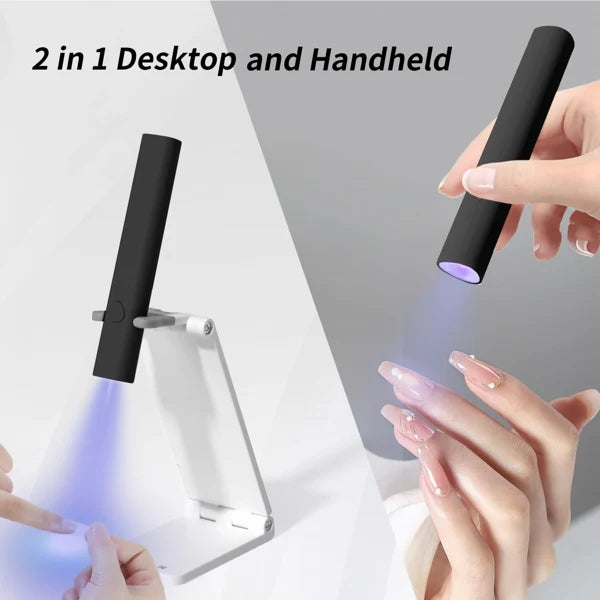 Rechargeable UV LED Lamp Handheld with Stand