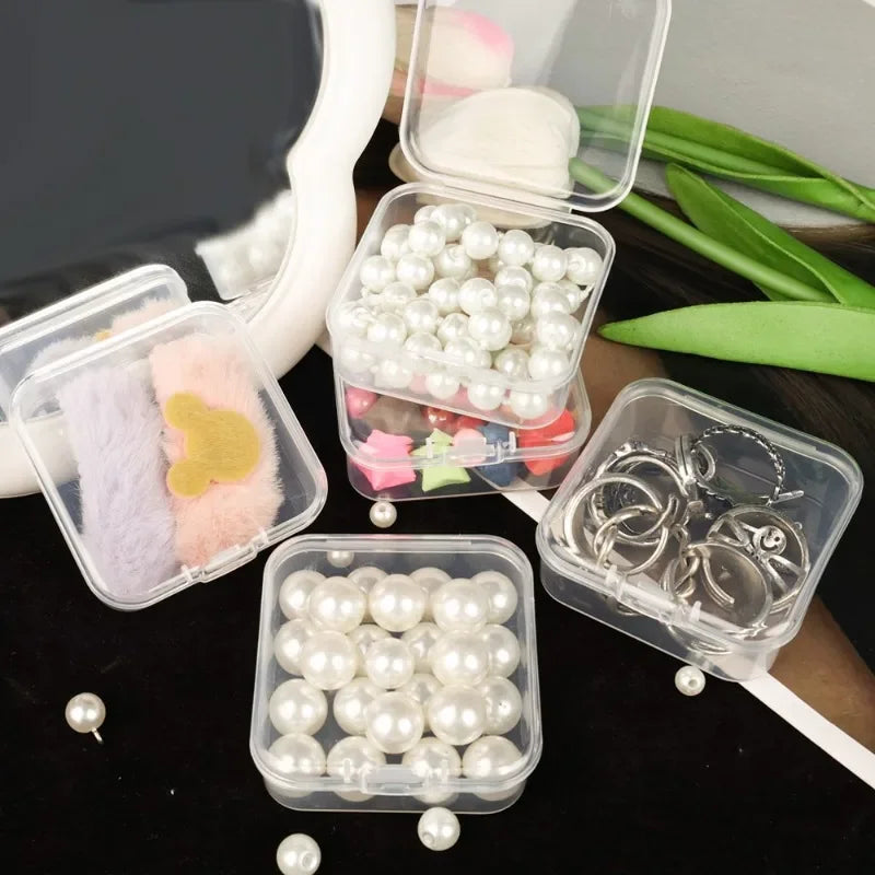 30/14x Clear Rhinestone Organizer Art Accessories Containers Art Craft Bead Jewelry
