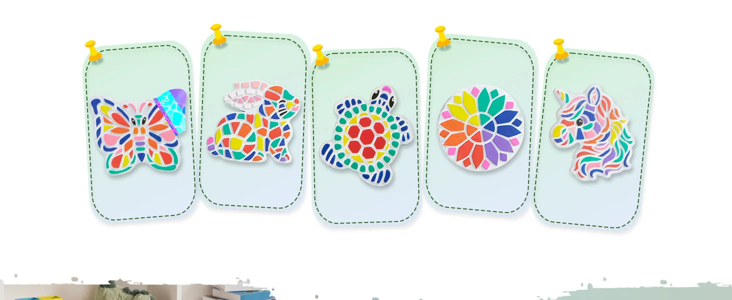 JOYFY Kids Stepping Stones Painting Kit Paint 5 Garden Stones Ceramic Garden Decor
