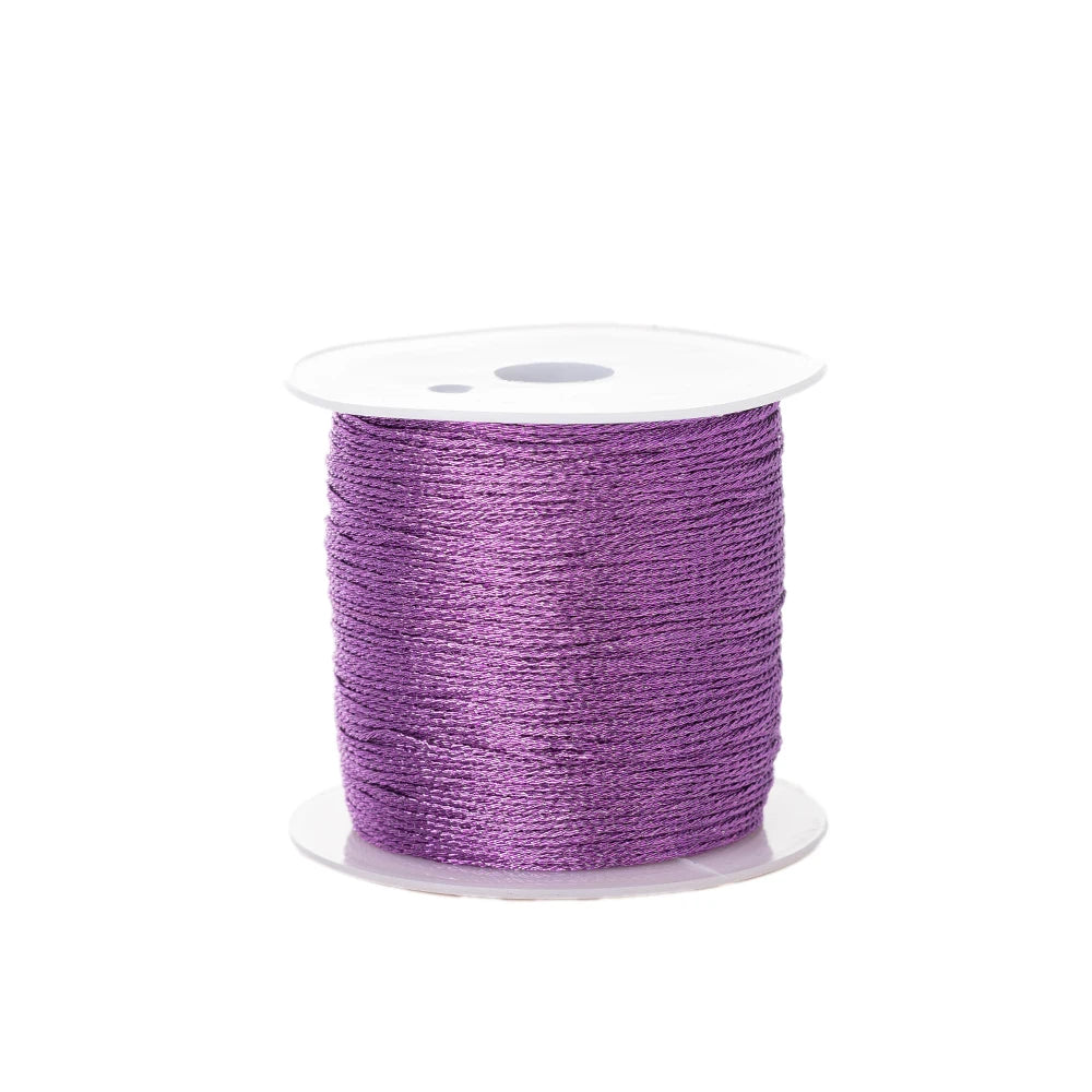 0.2mm/100m Nylon Rose Gold Silver Beading Thread for DIY Making Bracelet Necklace Macrame Craft Accessories