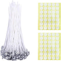 8 Inch 50pcs Cotton Candle Wicks with Double Sided Stickers for DIY Candle Making