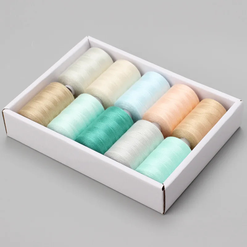 Sewing Thread - 10 Polyester Threads for Hand Stitching, Quilting & Sewing Machine