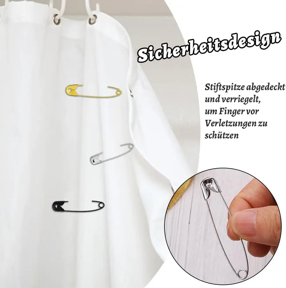 50/100Pcs Safety Pins Rust Resistant Silver Durable Safety Pins For DIY Crafts Sewing Accessories