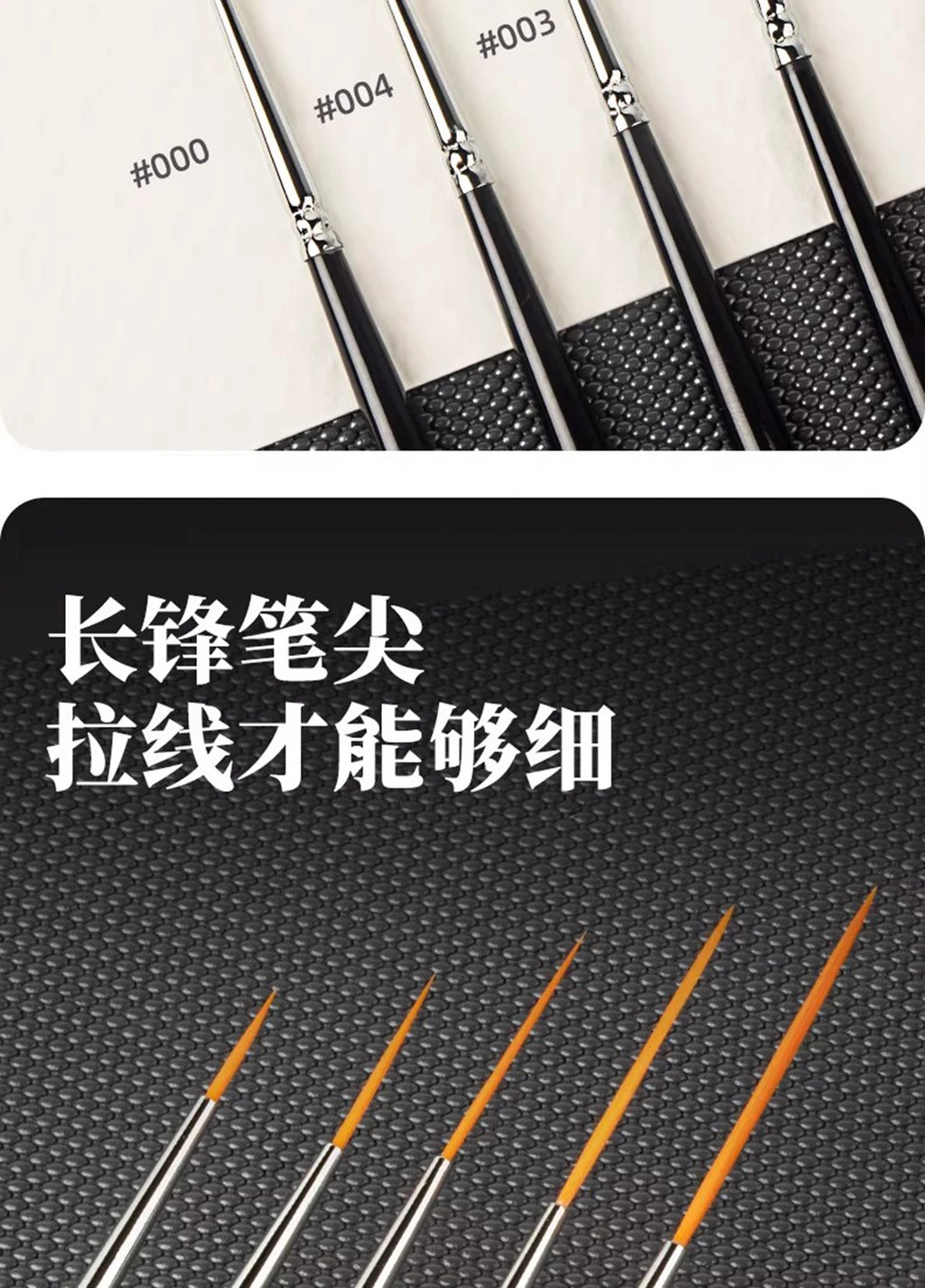 1/2/3/5pcs Rigger Artist Paint Brush Extra Long Fine Point Liner Tip for Scale Models Oil Watercolor Pin Striping