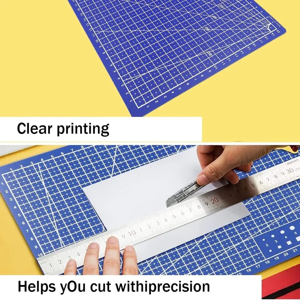 Durable A3 / A4 / A5 Multifunctional Cutting Mat DIY Handicraft Art High Elasticity Toughness