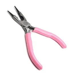 Mini Pliers for Jewelry and Craft Making Bent Needle Nose Handcraft Beading Insulated Cutter Tool