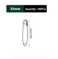 50/100Pcs Safety Pins Rust Resistant Silver Durable Safety Pins For DIY Crafts Sewing Accessories