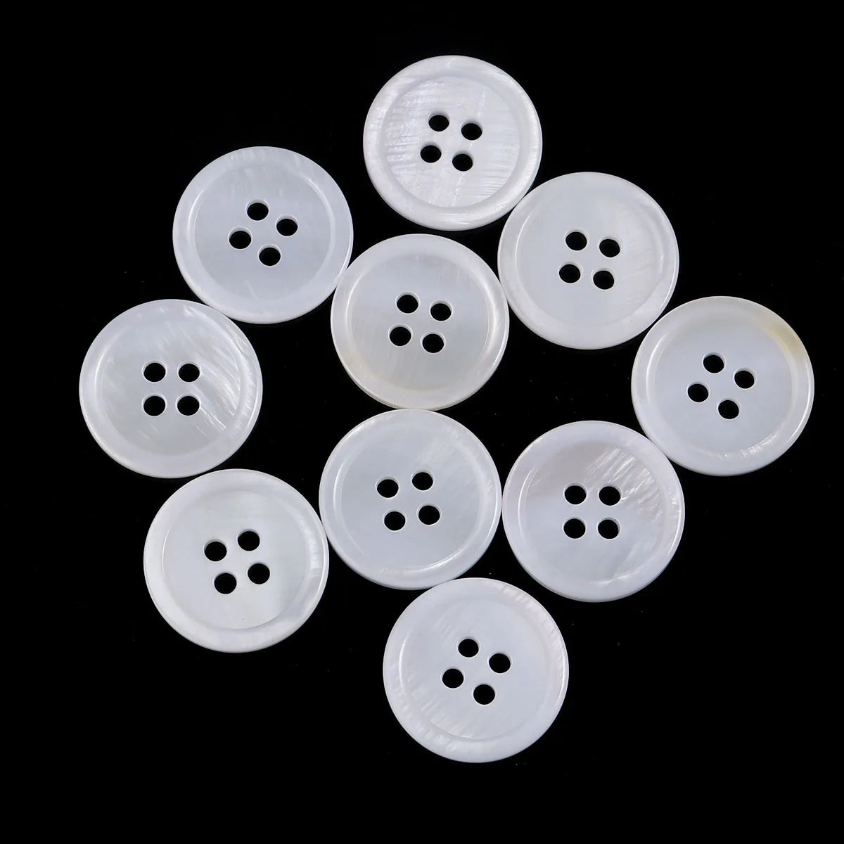 5-20Pcs 9-25mm White Natural Shell Buttons Round Shell Sewing Accessories For Clothing Shirt DIY Crafts Materials