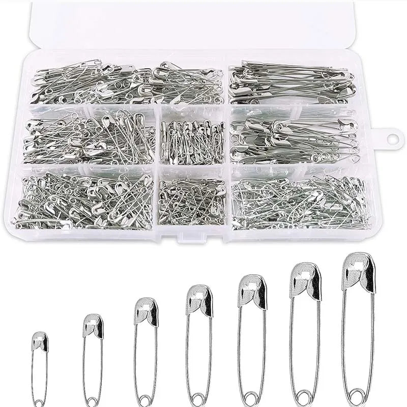 50/100Pcs Safety Pins Rust Resistant Silver Durable Safety Pins For DIY Crafts Sewing Accessories