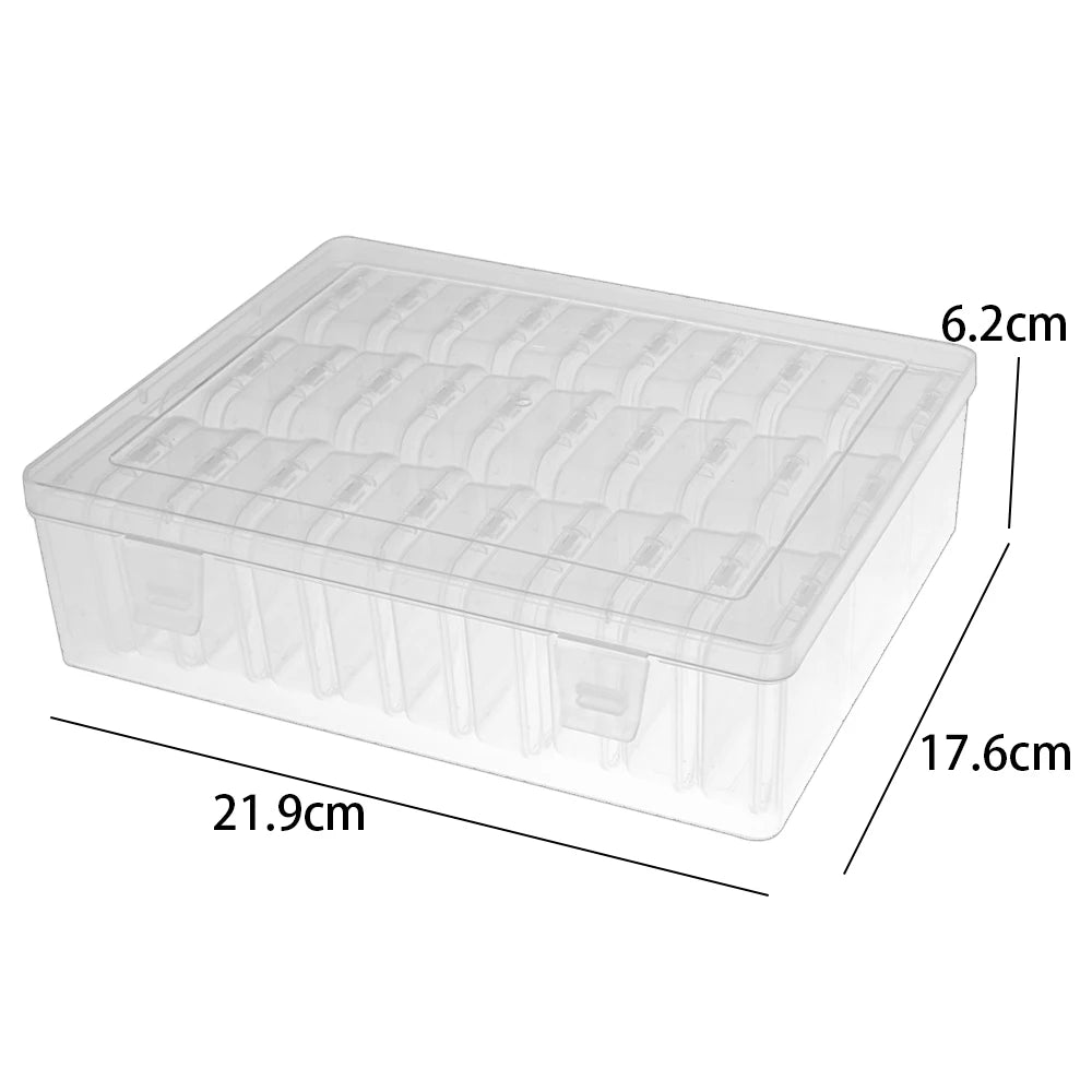 30/14x Clear Rhinestone Organizer Art Accessories Containers Art Craft Bead Jewelry