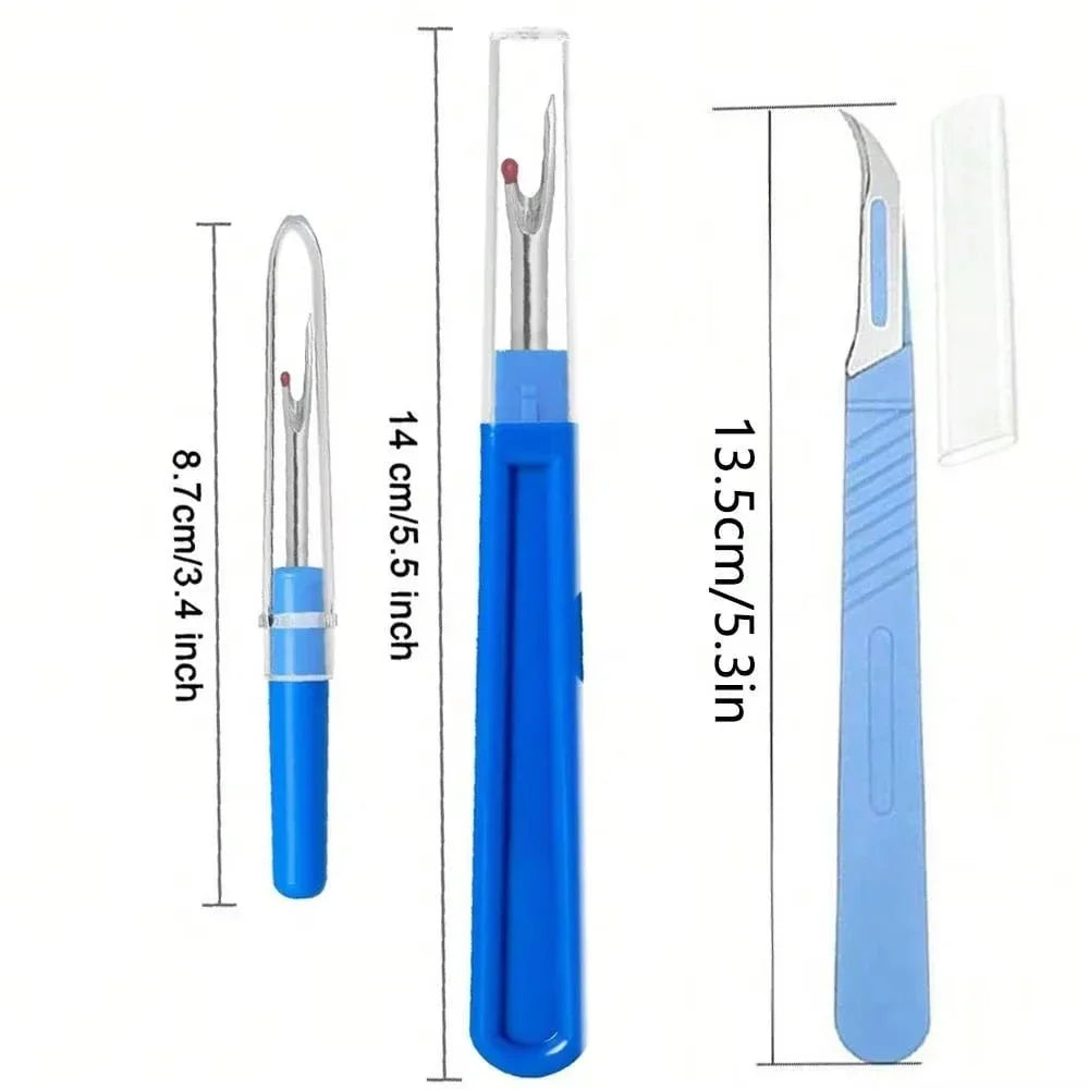 5PCS Sewing Seam Ripper Kit Blue Thread Remover for Sewing Crafting Needlework Embroidery Tool