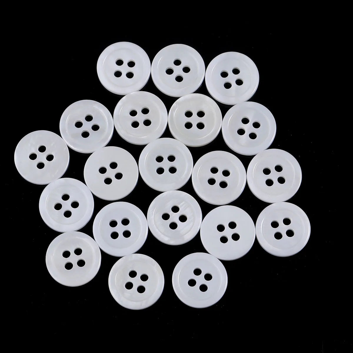 5-20Pcs 9-25mm White Natural Shell Buttons Round Shell Sewing Accessories For Clothing Shirt DIY Crafts Materials