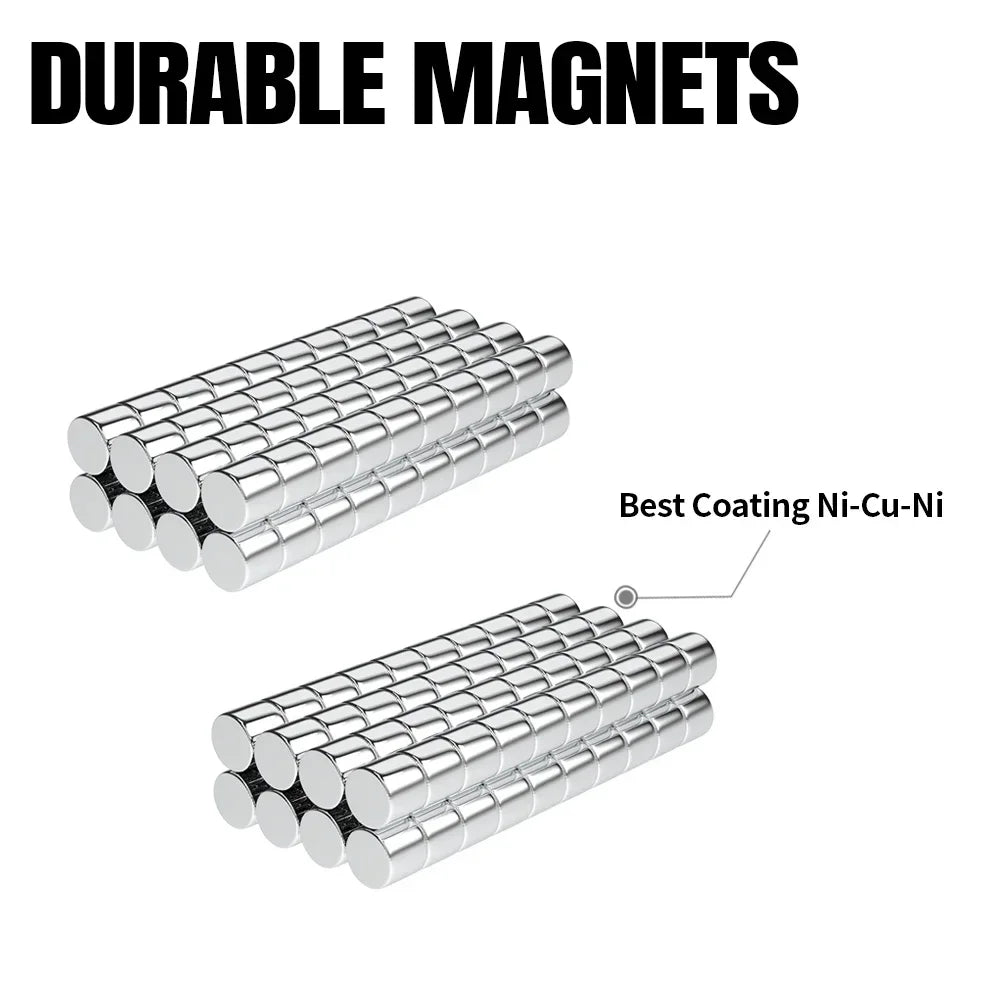 40/200pcs 3x3mm Fridge Magnets for Crafting