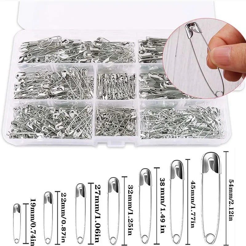 50/100Pcs Safety Pins Rust Resistant Silver Durable Safety Pins For DIY Crafts Sewing Accessories
