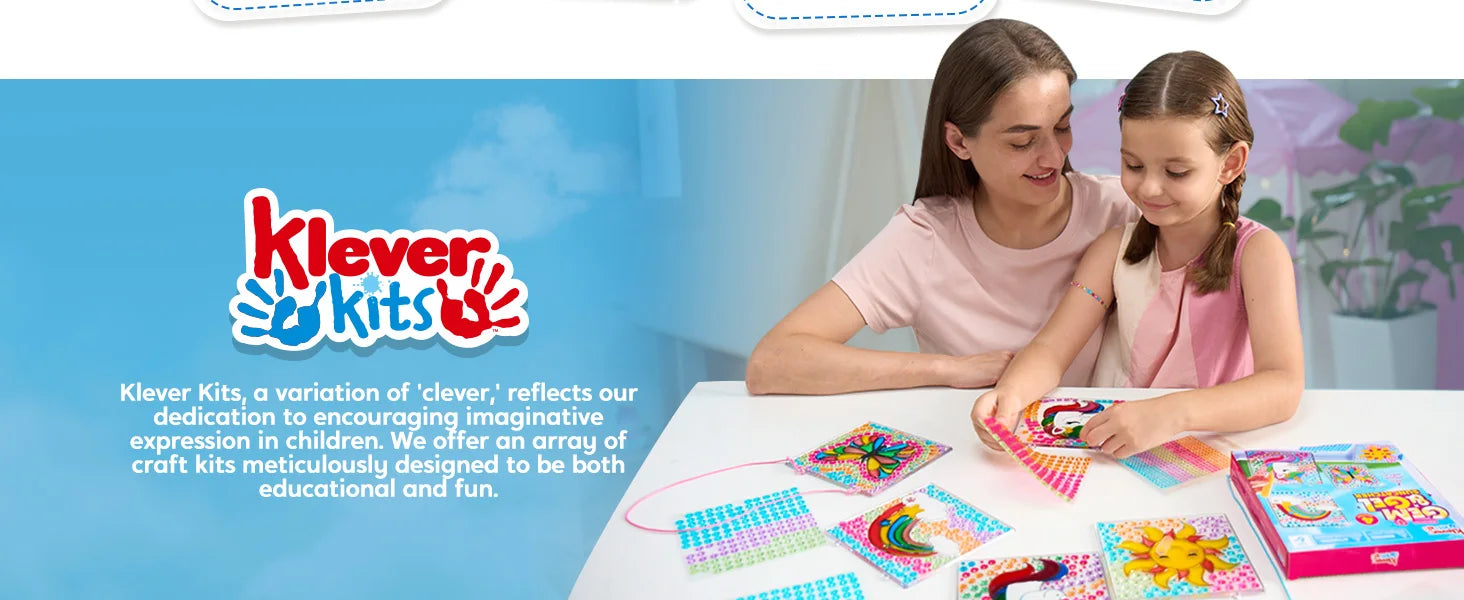 4PCS Window Art 2-in-1 Gems and Gels Arts & Crafts Toys for Kids