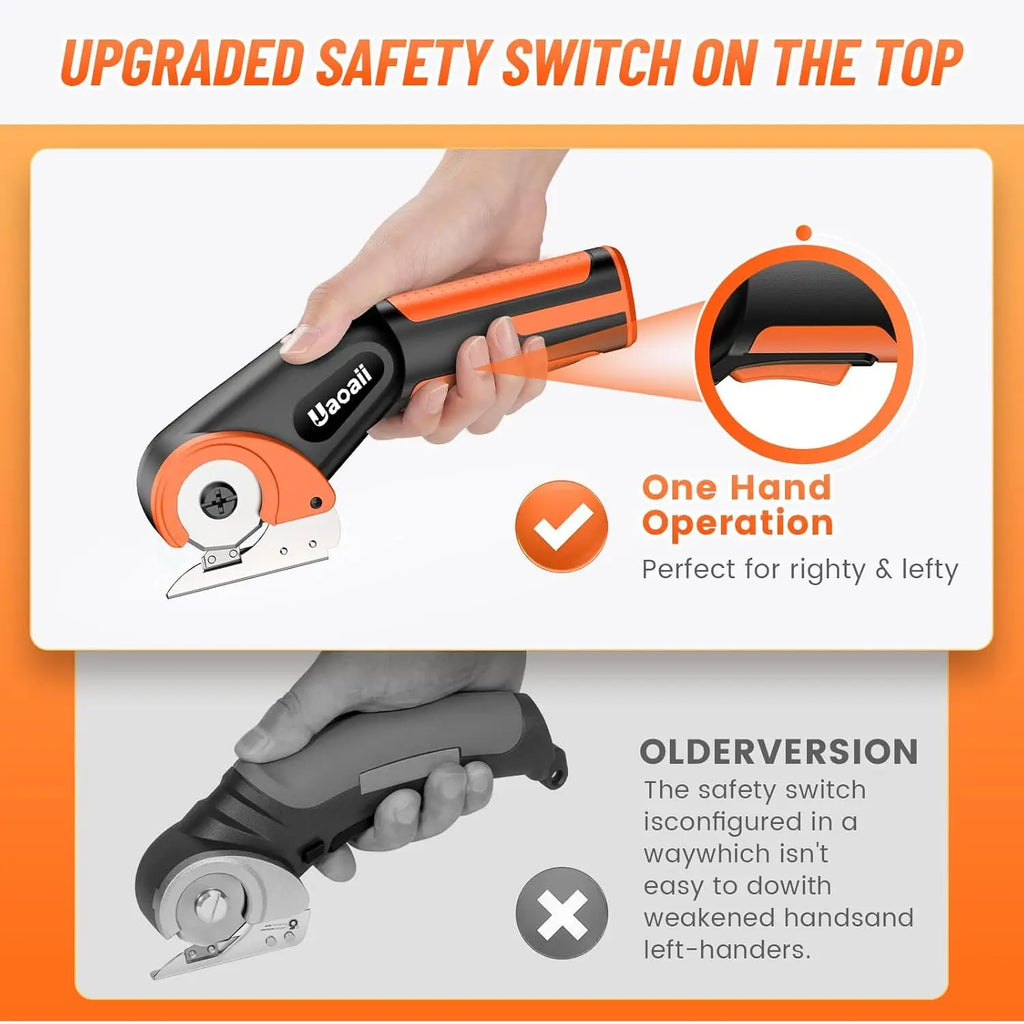 Rechargeable Electric Cardboard Box Cutter for Carpet Fabric Leather