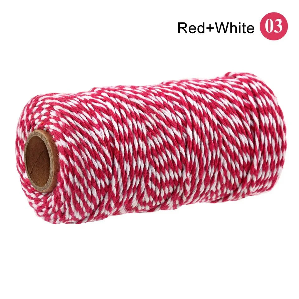 2mm 100M Macrame Cord Rope Cotton Crafts DIY Sewing Handmade Wall Hangings