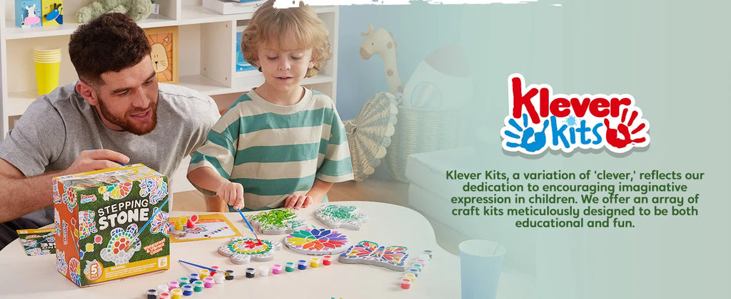 JOYFY Kids Stepping Stones Painting Kit Paint 5 Garden Stones Ceramic Garden Decor