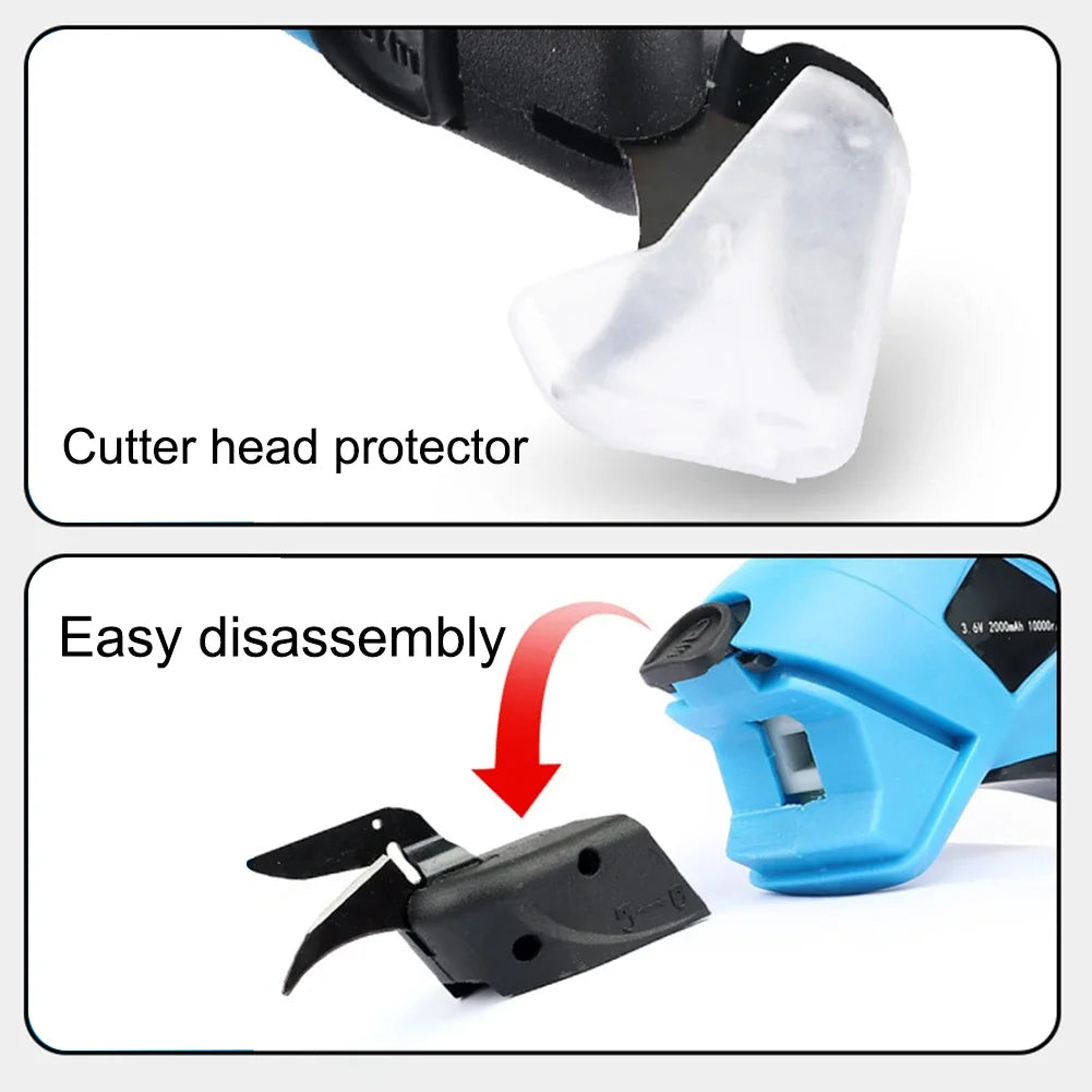 Portable Electric Scissors For Cloth Fabric Leather Cutting, Rechargeable Sewing Cutting Knife