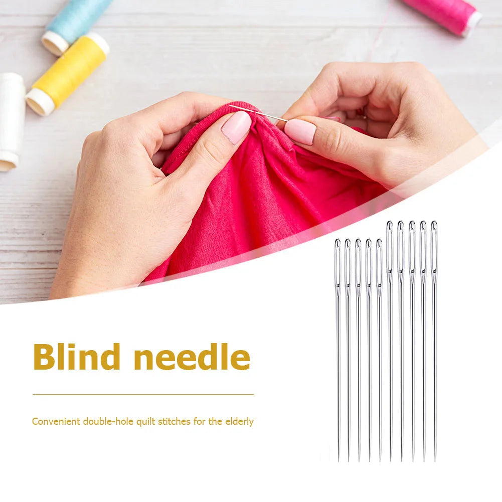 25pcs Stainless Steel Sewing Needles Home Threading Embroidery Stitching Tools