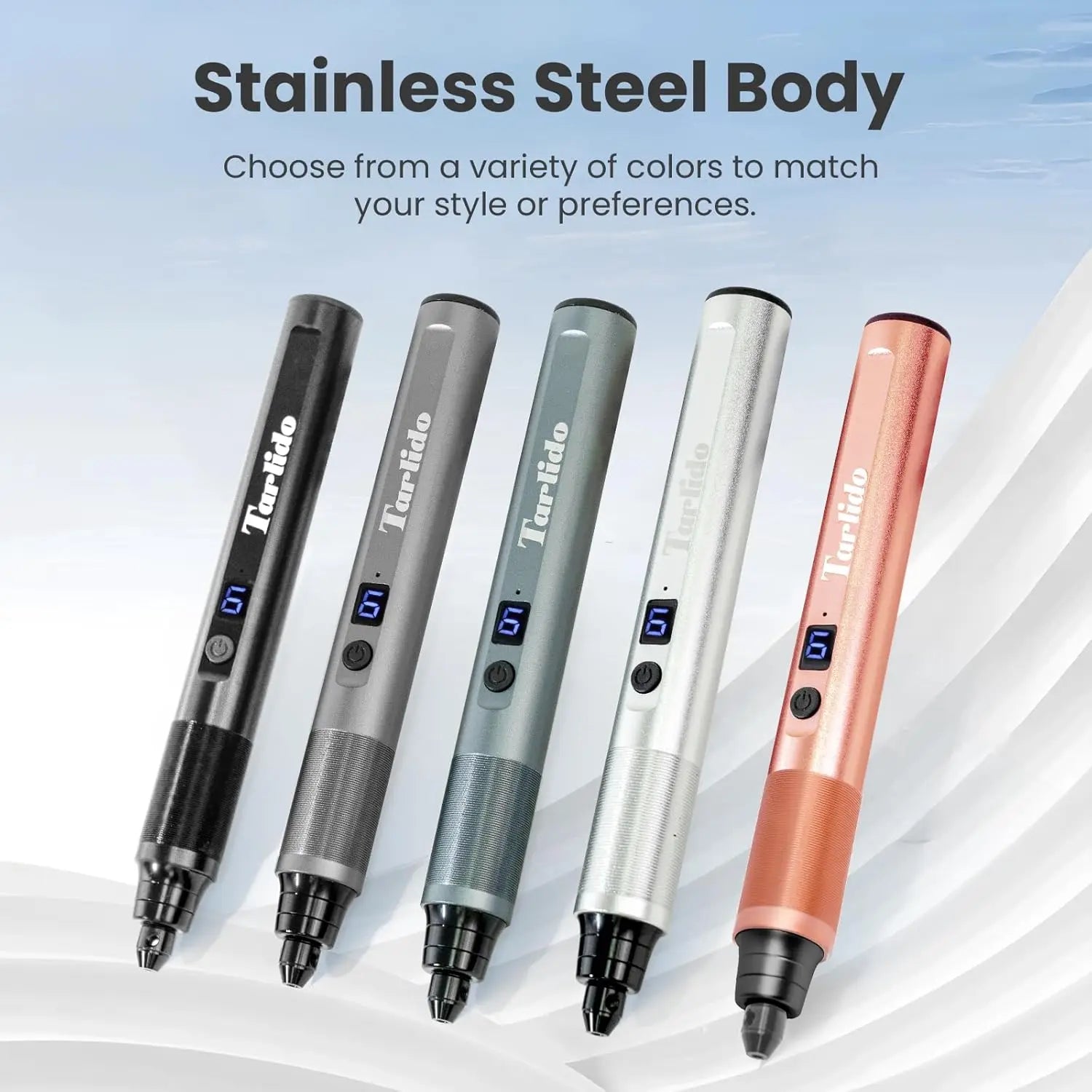 USB-C Rechargeable Electric Engraving Pen, Cordless Rotary Tool with 6 Speeds for Metal Wood Glass Plastic