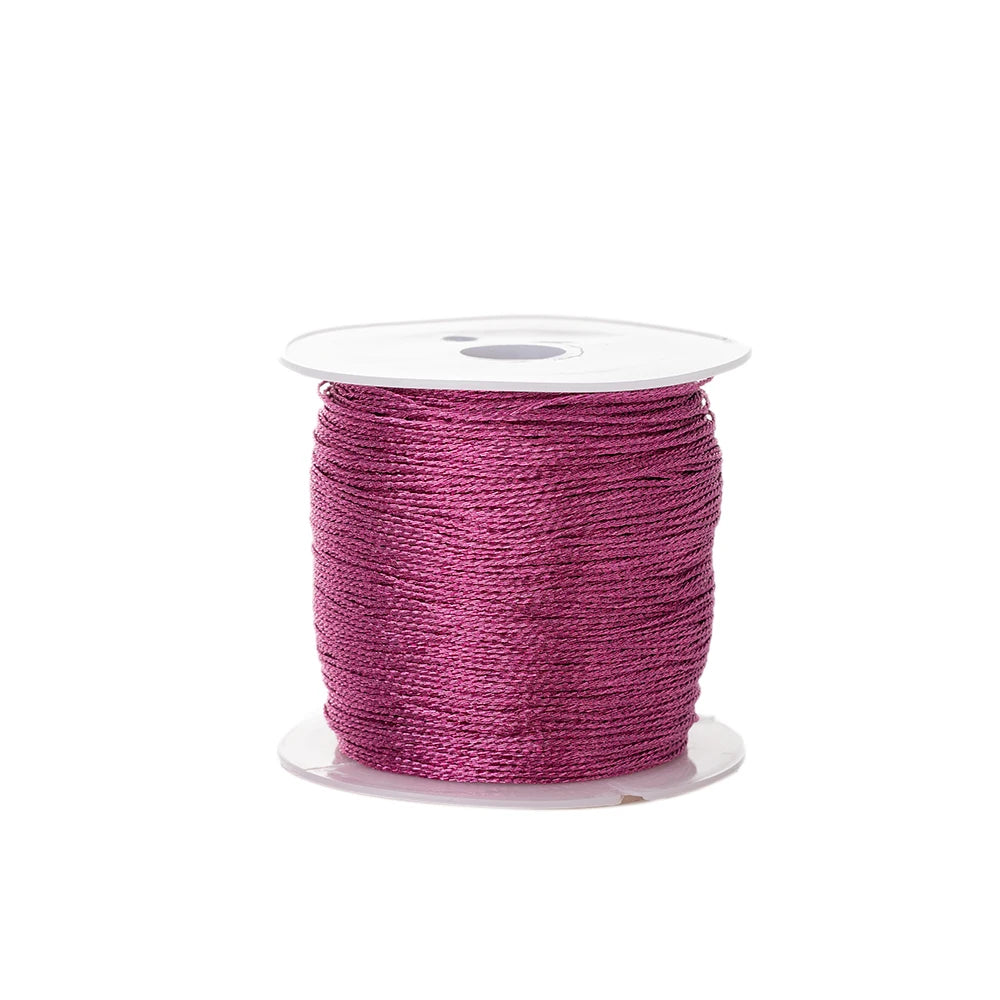 0.2mm/100m Nylon Rose Gold Silver Beading Thread for DIY Making Bracelet Necklace Macrame Craft Accessories