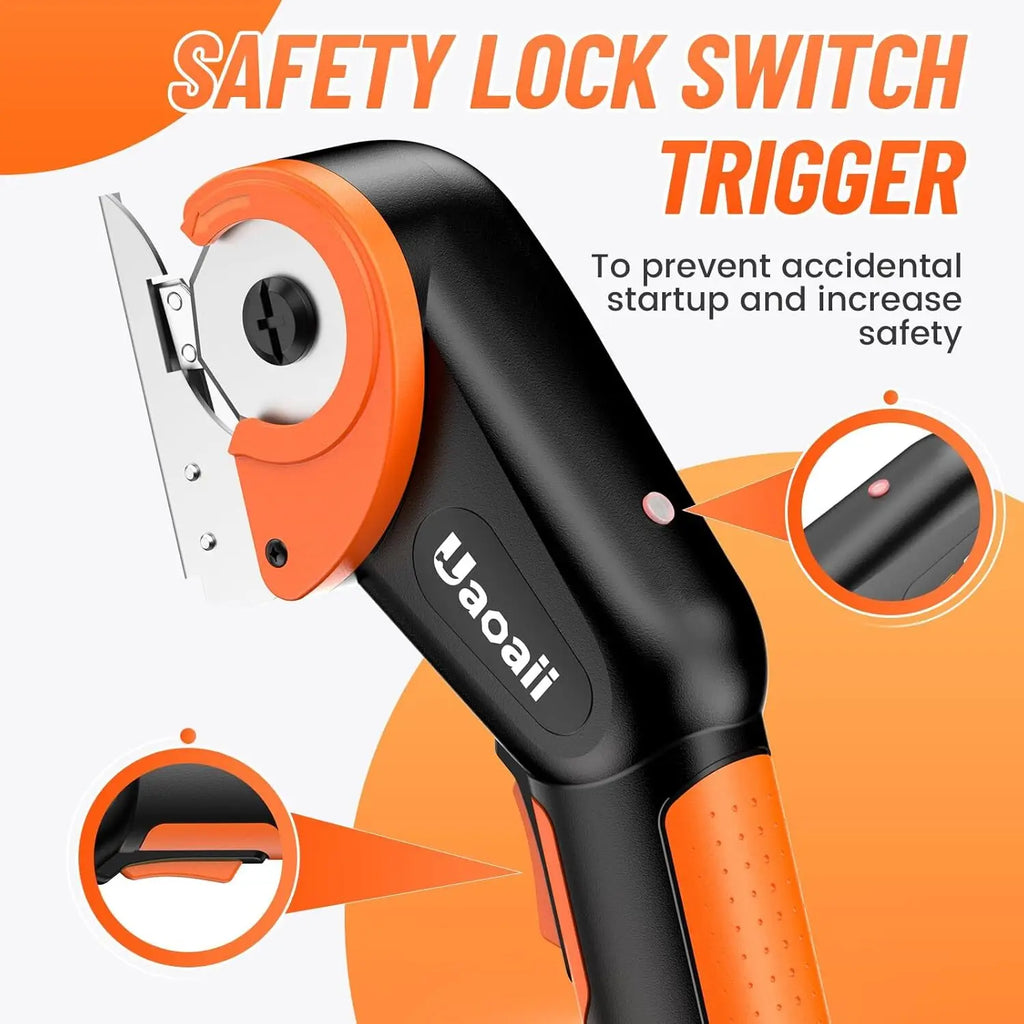 Rechargeable Electric Cardboard Box Cutter for Carpet Fabric Leather